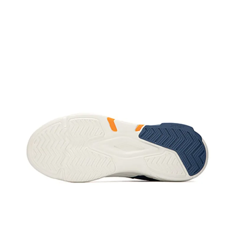 XTEP Fengxing Cushioning Anti Slip Wear Resistant Breathability Low Top Sports Casual Shoes Men's White Blue-4