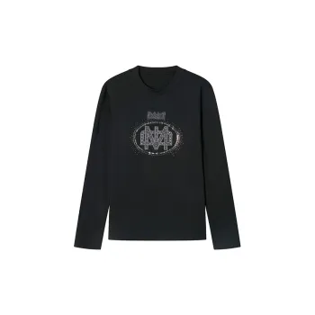 DAVID NAMAN FW22 Long Sleeved T Shirt Men's Black