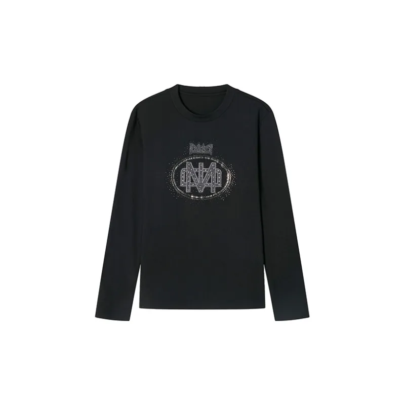 DAVID NAMAN FW22 Long Sleeved T Shirt Men's Black-0