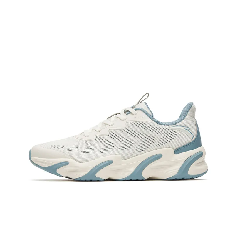 Anta Unstoppable Breathable And Wear resistant Low Top Running Shoes Men's White Gray-0