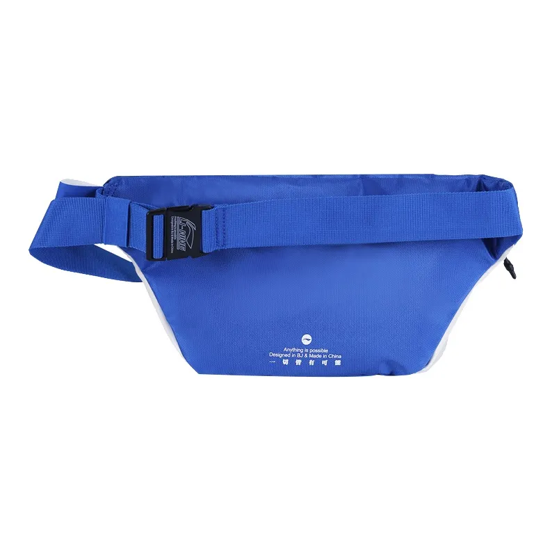 LiNing Fabric Polyurethane Sling Bag Fanny Pack Regular Unisex White Blue-2