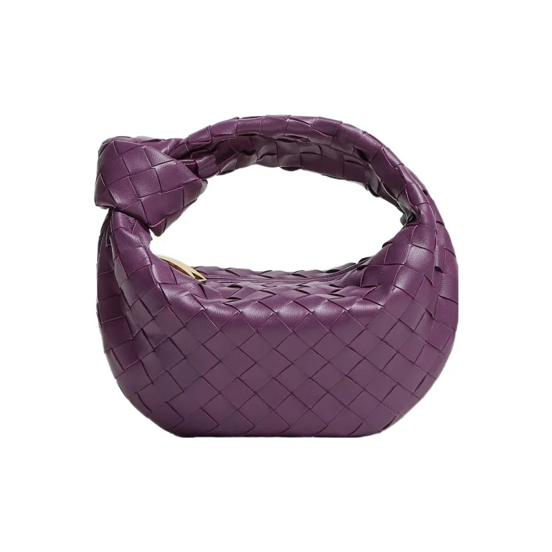 Bottega Veneta Jodie Intrecciato Top Handle Mini Eggplant-0