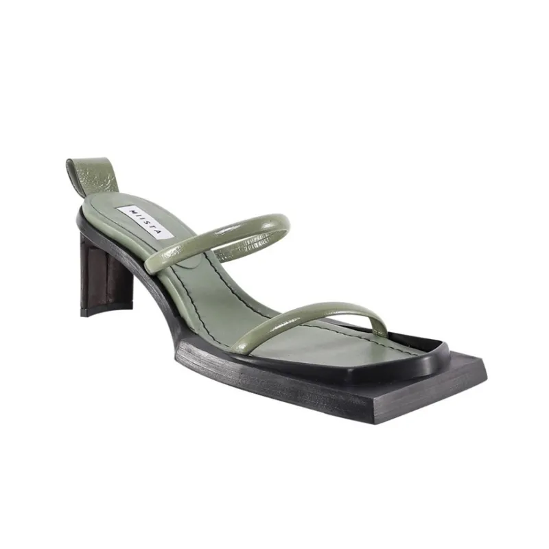 MIISTA Slip-Resistant Slide Slippers Women's Green-2