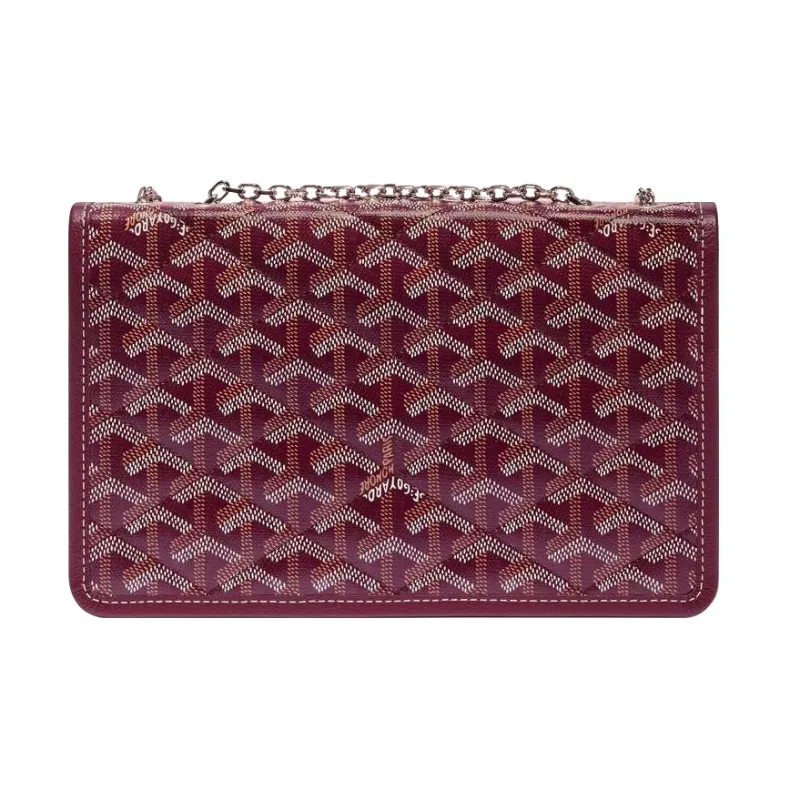 GOYARD Alexandre III Canvas With Leather Shoulder Bag Crossbody Bag Women's Burgundy-2