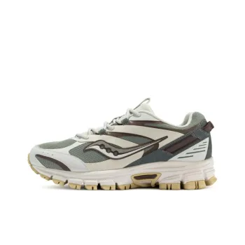 Saucony Cohesion 2K Cushioned Slip Resistant Abrasion Resistant Low Top Casual Shoes Unisex Green Gray