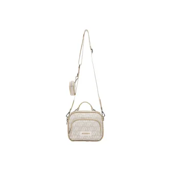 NERDY Polyester Camera Bags Combo Bag Shoulder Bag Crossbody Bag Regular Women's White