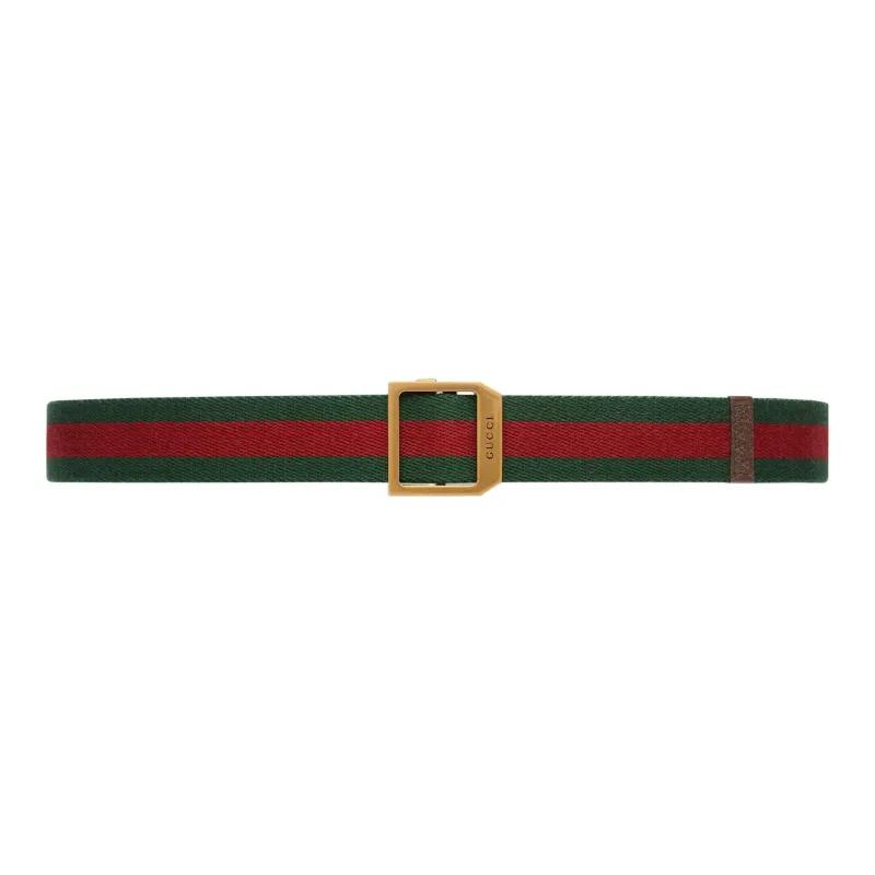 GUCCI Striped Webbing Belt-1