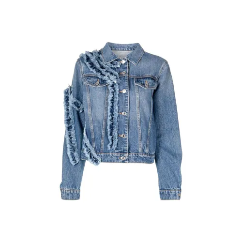 MSGM Denim Jackets Women's Blue