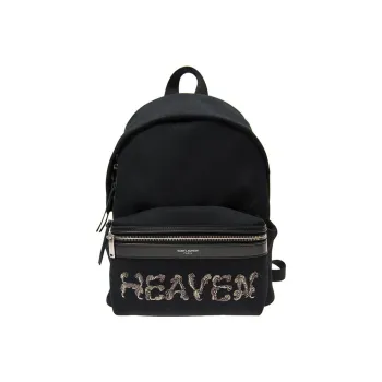 SAINT LAURENT Canvas Backpack Mini Women's Black