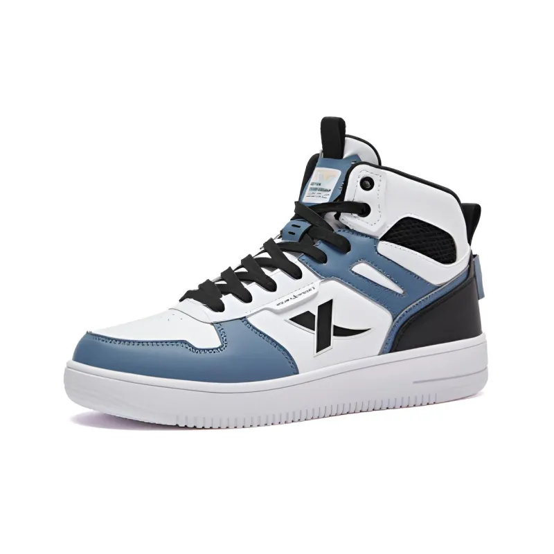 XTEP High Top Skateboard Shoes Men's Blue Black-2
