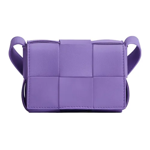 Bottega Veneta CASSETTE Sheepskin Tofu Bag Shoulder Bag Crossbody Bag Mini Women's Purple