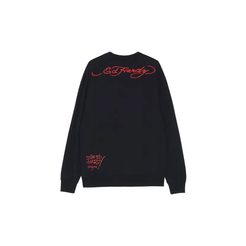 Ed Hardy Classic Classic Series Sweatshirt Unisex Black-1