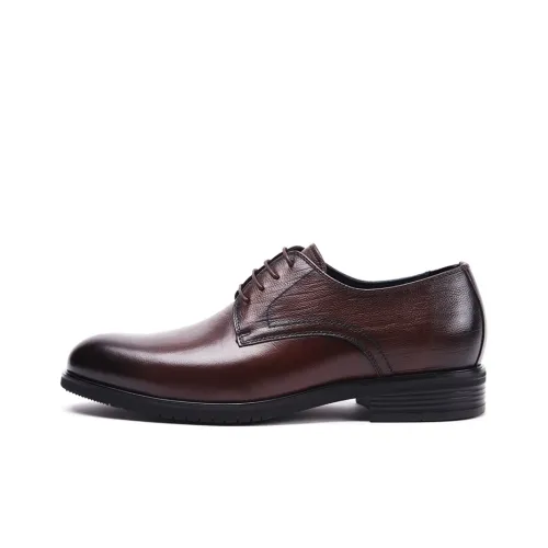 Satchi Dress Shoes Men Low-Top Dark Brown