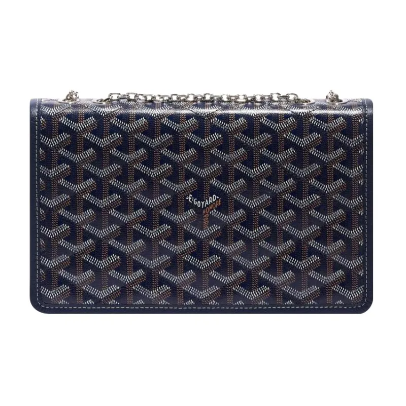 GOYARD Alexandre III Canvas With Leather Shoulder Bag Crossbody Bag Women's Marine Blue-1