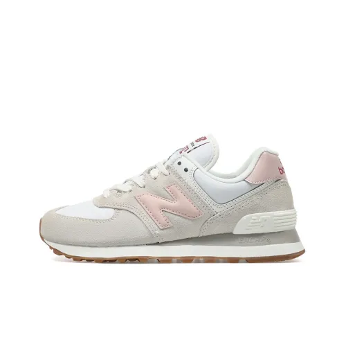 New Balance 574 White Pink Gum