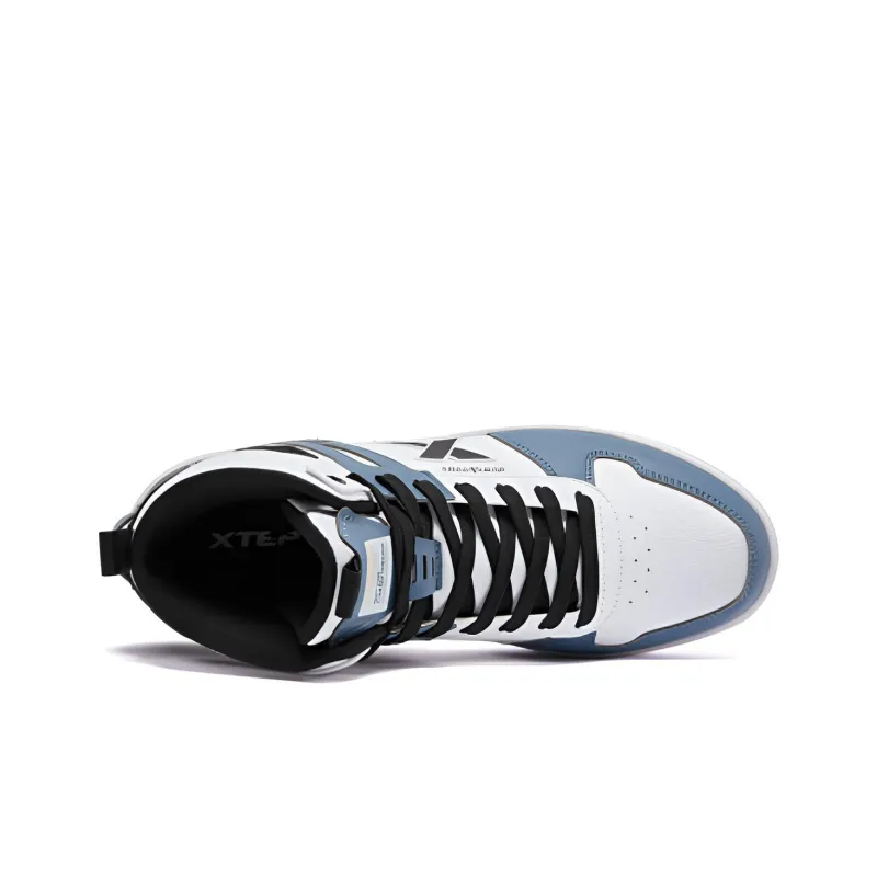 XTEP High Top Skateboard Shoes Men's Blue Black-3