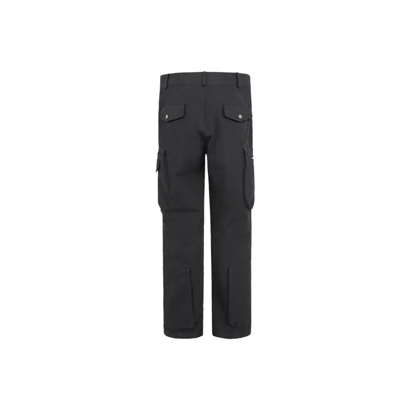 UNDERWATER FW22 Casual Pants Unisex Washed Black-1