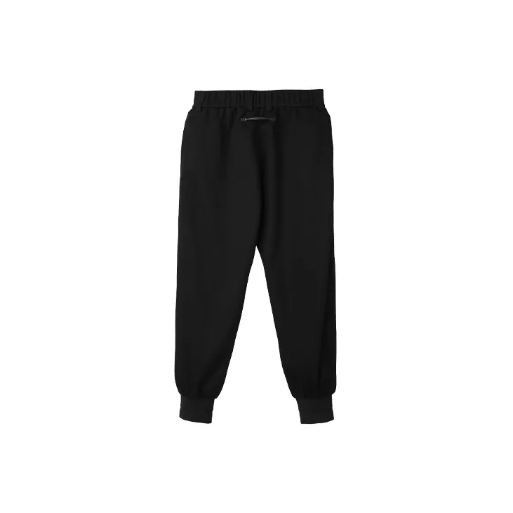 NORVINCY Breathable Elastic Waistband Solid Color Casual Pants Unisex-1