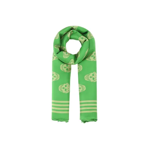 Alexander McQueen Silk Scarves Unisex Green