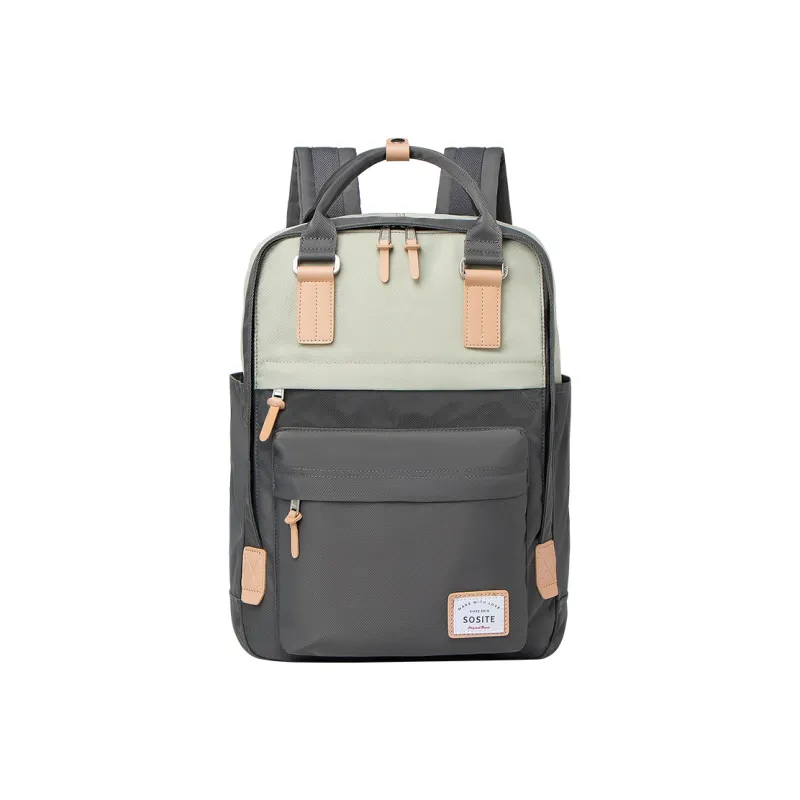 SOSITE Nylon Laptop Bag Backpack Unisex Cookies/Honey Peach/Blueberry/Strawberry/Sunflower Seed/Coconut Ash-13