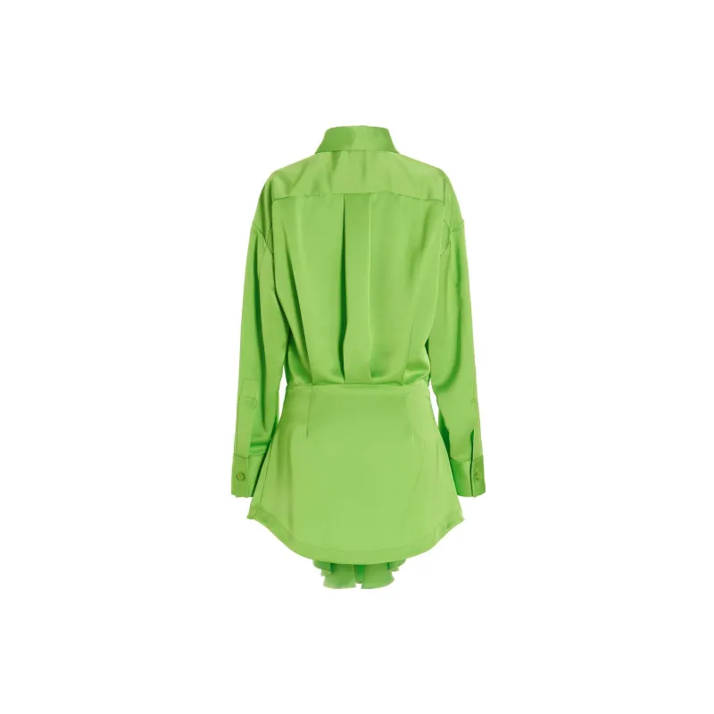 The Attico Candice Asymmetric Mini Dress-1