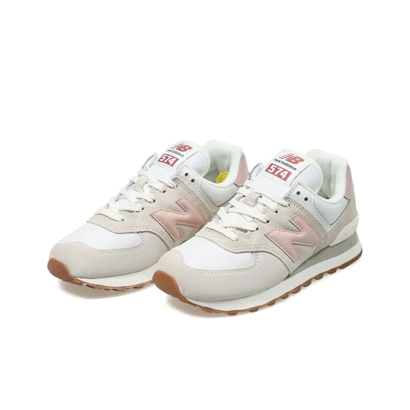 New Balance 574 White Pink Gum-2