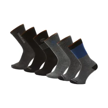 Timberland FW22 Mid-Calf Socks Men's 1 Set Of 6 Pack