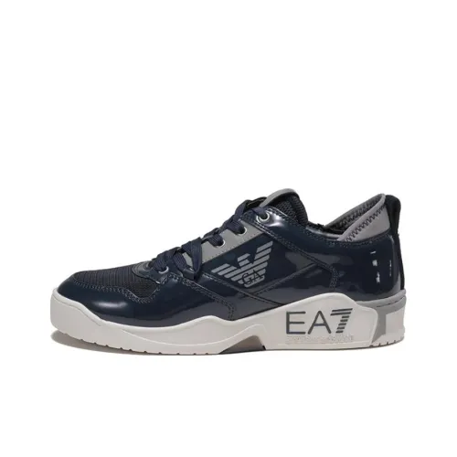 EMPORIO ARMANI EA7 Skateboard Shoes Unisex Low-Top Blue