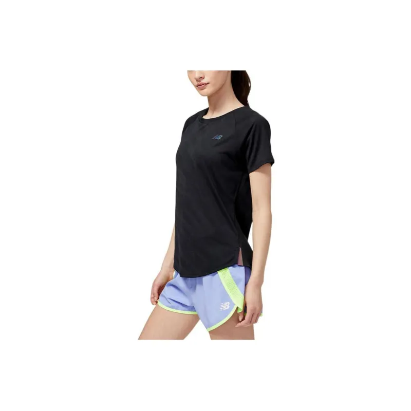 New Balance Q Speed Raglan Sleeve T-Shirt Women's Black-4