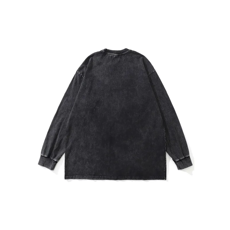 SFTTR Long Sleeved T Shirt Unisex Black-1
