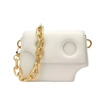 OFF WHITE Burrow 24 Shoulder Bag White