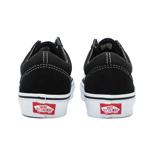 Vans Old Skool Anti-Slip And Wear-Resistant Lightweight Low-Top Skateboard Shoes Unisex Black White-5