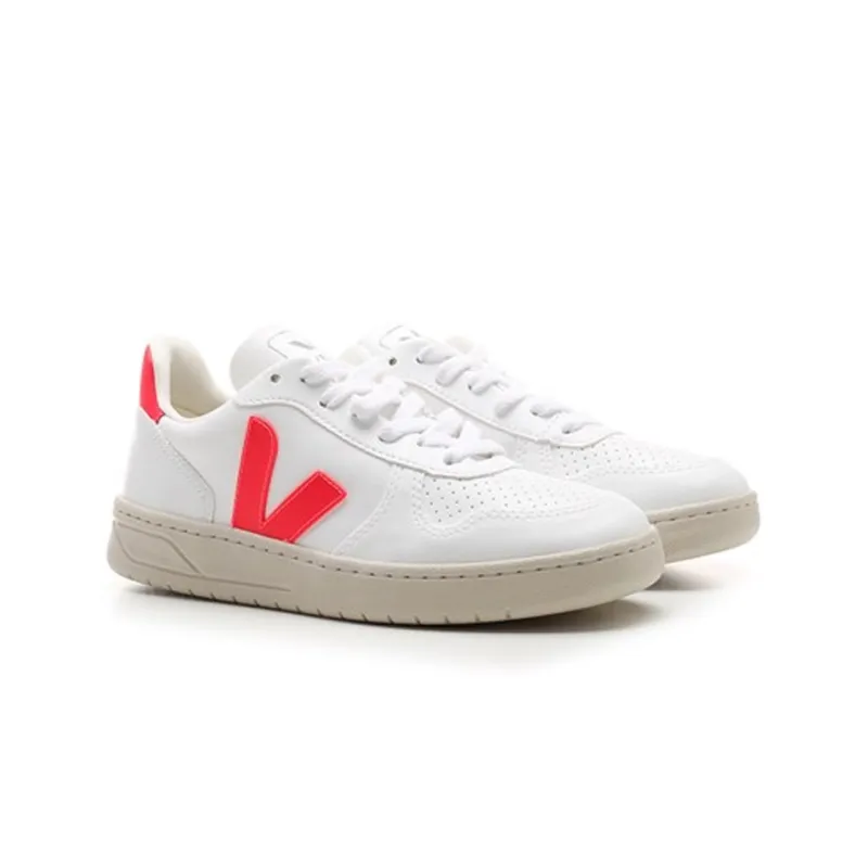 VEJA V-10 CWL White Rose Fluo Women's-2