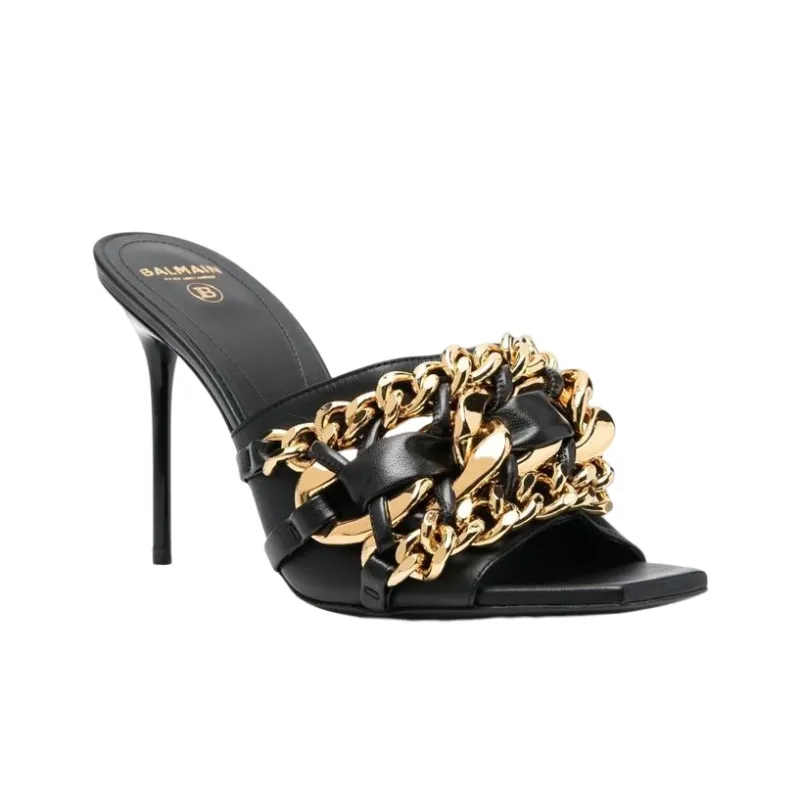 BALMAIN Other Slide Slippers Women's Black-1