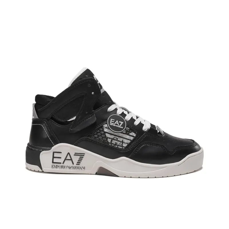 EMPORIO ARMANI EA7 Stylish Skateboarding Shoes Unisex Black-1
