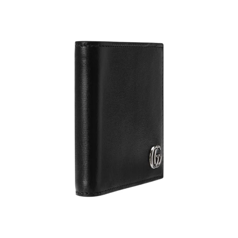 GUCCI GG Marmont Leather Wallet Regular Men's Black-1