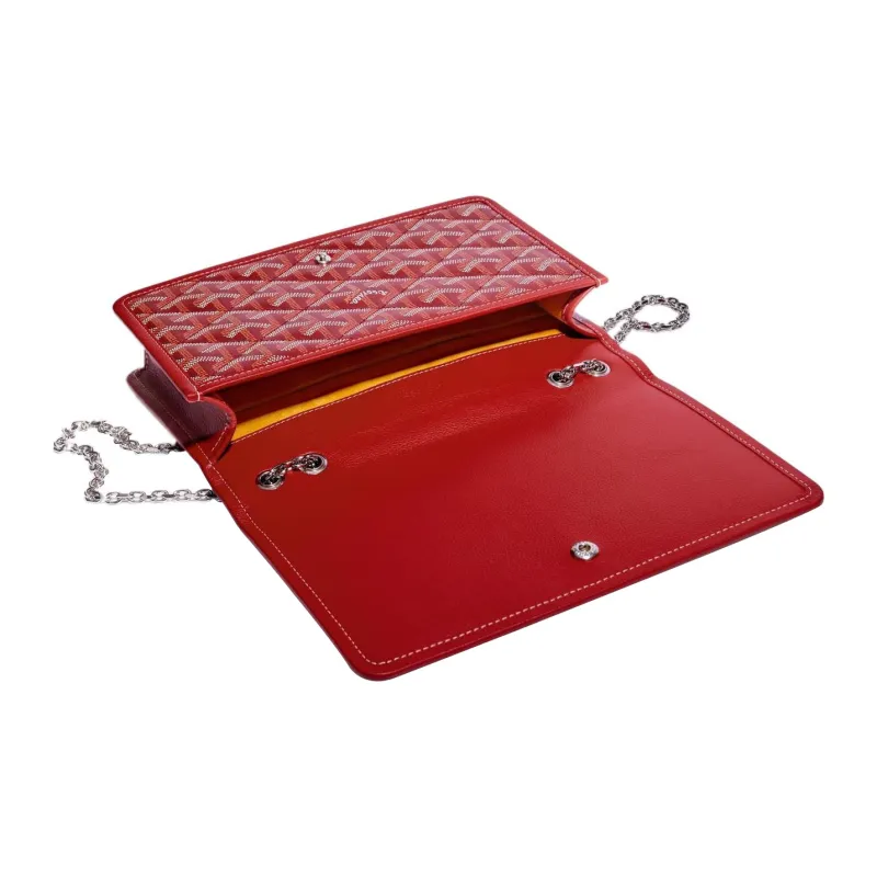 GOYARD Alexandre III Canvas With Leather Shoulder Bag Crossbody Bag Women's Red-3