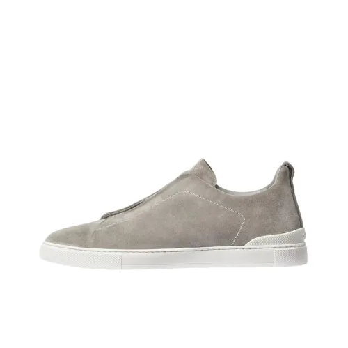 Zegna Triple Stitch Suede Sneakers