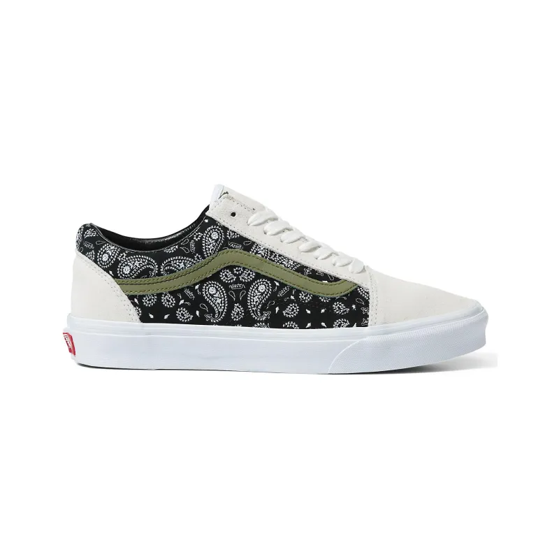 Old Skool Vans 'Paisley Black White'-1