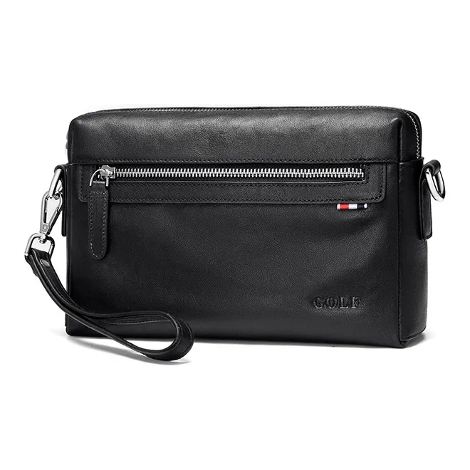 GOLF Cow Leather Bag, Crossbody Bag, Shoulder Bag Men's Black-1