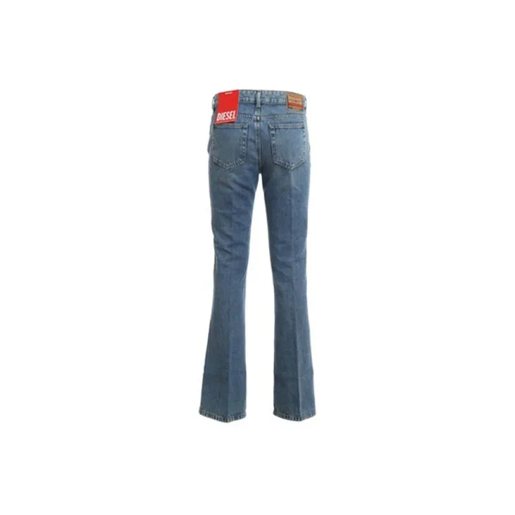DIESEL Low-Rise Logo Patch Bootcut Jeans-1