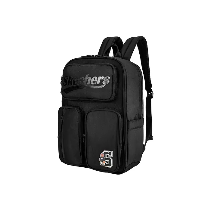 Skechers Fabric Backpack Regular Unisex Carbon Black-1