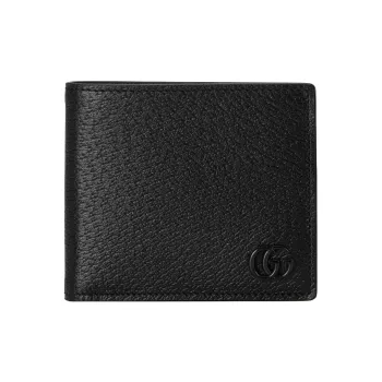 GUCCI GG Marmont Leather Wallet Men's Black