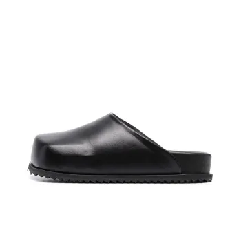 YUME YUME Chunky Square-Toe Slip-On Slides Women's