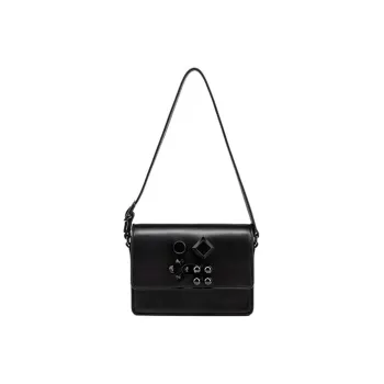 CL LUBOTING Calfskin Crossbody Bag Shoulder Bag Women's Black