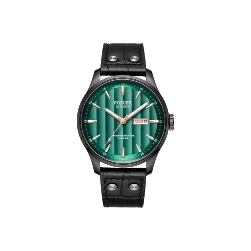 POSCER Traveler Collection Automatic Mechanical Movement Watch Men's Watches Green Dial 51024M.BBL