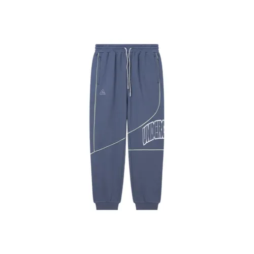 PEAK Knit Sweatpants Men Gray Blue