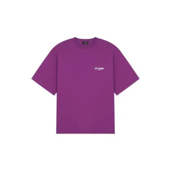 WE11DONE T Shirts Unisex Purple