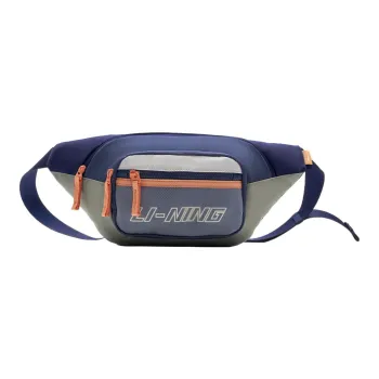 LiNing Fabric Crossbody Bag, Sling Bag, Fanny Pack Unisex Dark Blue