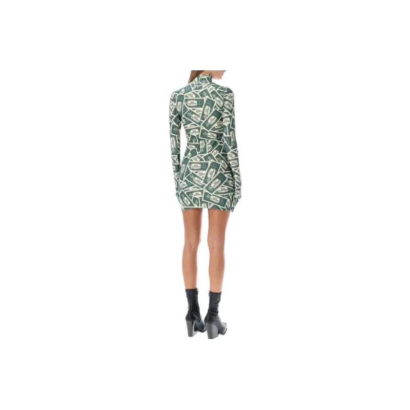 Vetements Long-Sleeved Dresses Women's Green-1